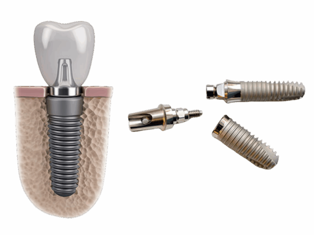 Posizionamento vite nell'intervento di implantologia a carico immediato