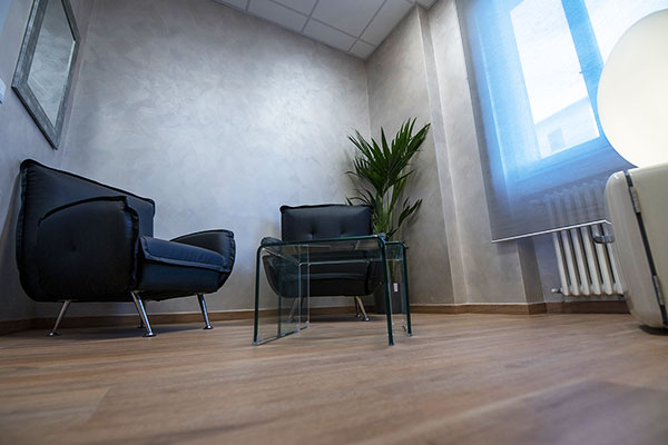 Sala d'attesa di Malnate, una sede del Centro Dentale Zanardi