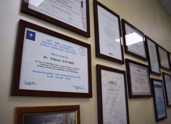 certificates federico zanardi dental centers desenzano