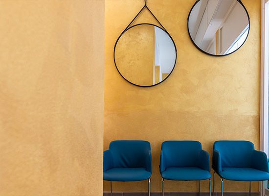 Sala d'attesa dello studio dentistico di Rovato